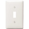 Hubbell Wiring 1-Gang White Medium Size Toggle Wall Plate PJ1W